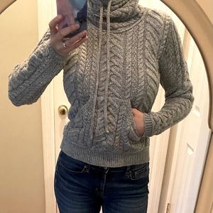 Aran Mor Cowl Neck Merino Wool Sweater